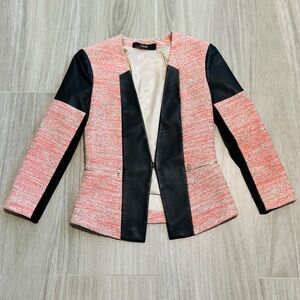 CUT25 by YIGAL AZROUEL***Tweed Orange Blazer***XS $489